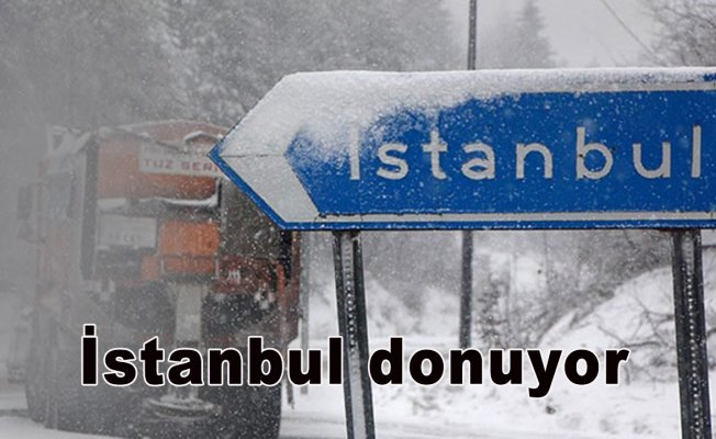 İstanbul donuyor