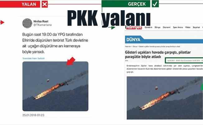 Malezya'da düşen akrobasi uçağını 'Afrin' diye paylaştılar