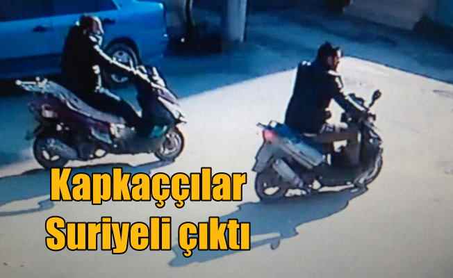 Motorsikletli kapkaççılar polisten kaçamadı