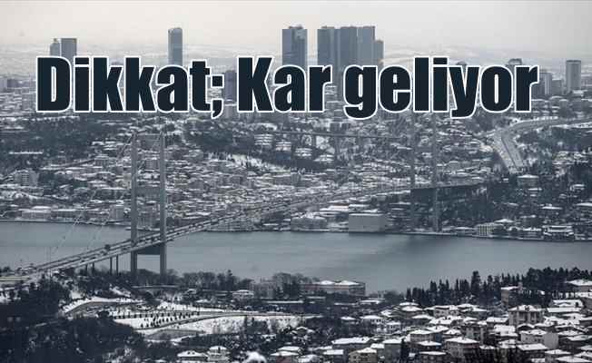 Son Dakika Hava Durumu, İstanbul'da kar bekleniyor