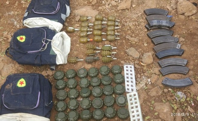 Afrin'de yasaklı anti-personel mayınları ele geçirildi