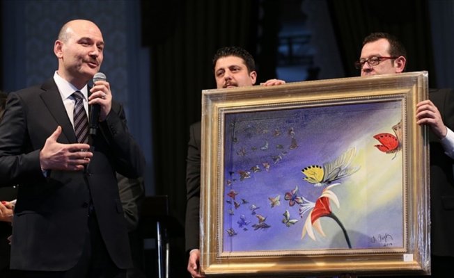 İçișleri Bakanı Soylu'nun tablosu 500 bin liraya satıldı