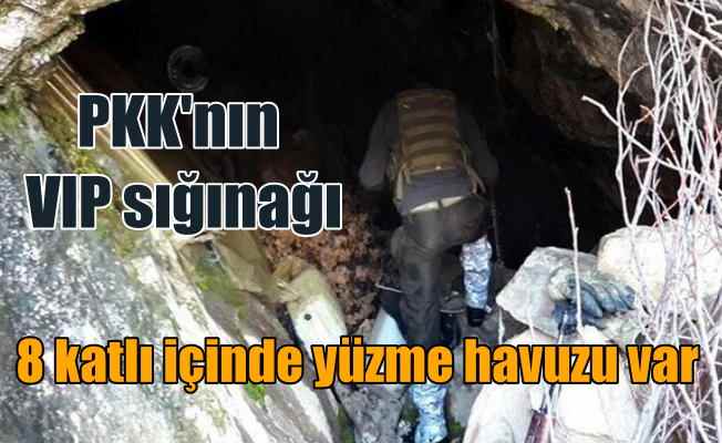 PKK'nın VIP sığınağı: 8 katlı mağarada yüzme havuzu çıktı