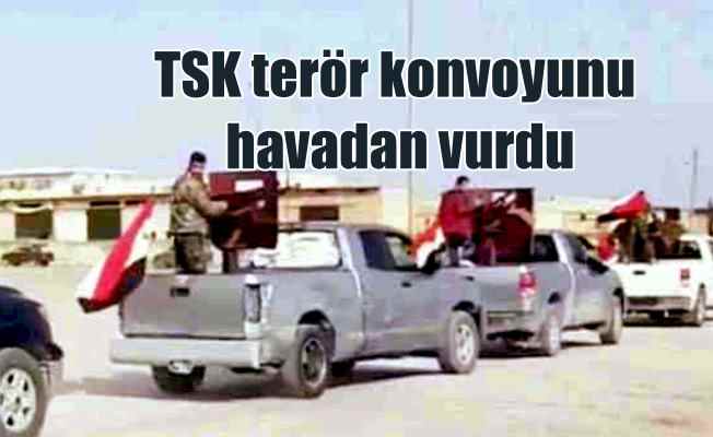 TSK havadan ve karadan teröristlere yardım konvoyunu vurdu