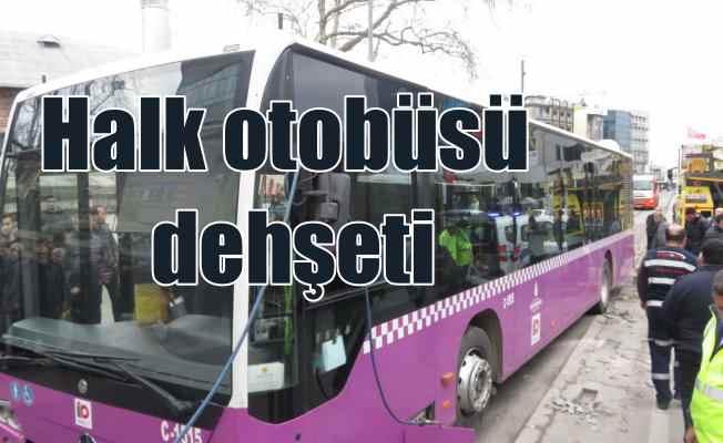 Yine halk otobüsü kazası: Faciadan dönüldü