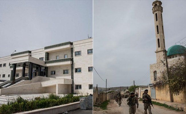 Sivil hassasiyeti Afrin’deki binalarda kendini gösterdi