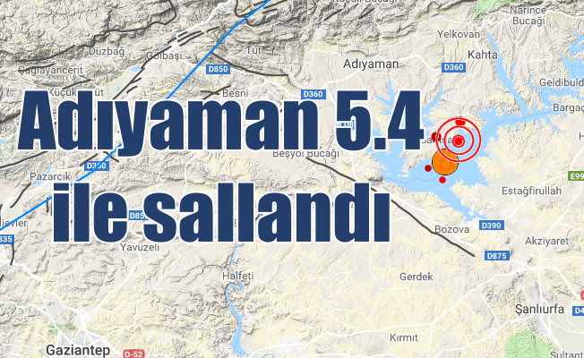 Adıyaman'da deprem oldu: Adıyaman Samsat 5.4 ile sallandı