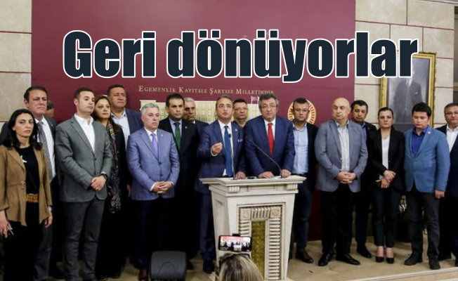 CHP Milletvekilleri İYİ Parti'den geri dönüyor