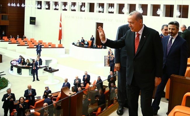 Cumhurbaşkanı Erdoğan TBMM özel oturumuna katıldı