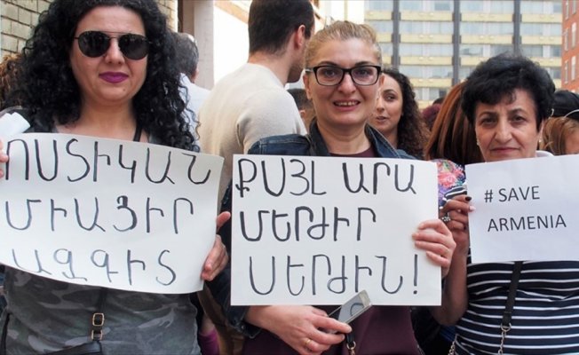 Ermenistan'da Sarkisyan karşıtı gösterilerin önderine gözaltı