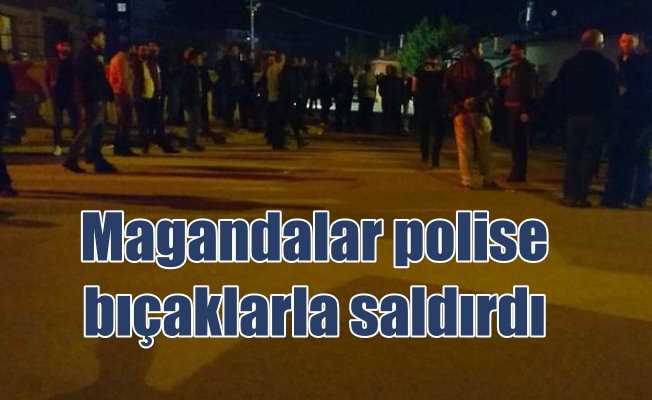 Konya'da polise saldırı: Ellerinde bıçaklarla saldırdılar
