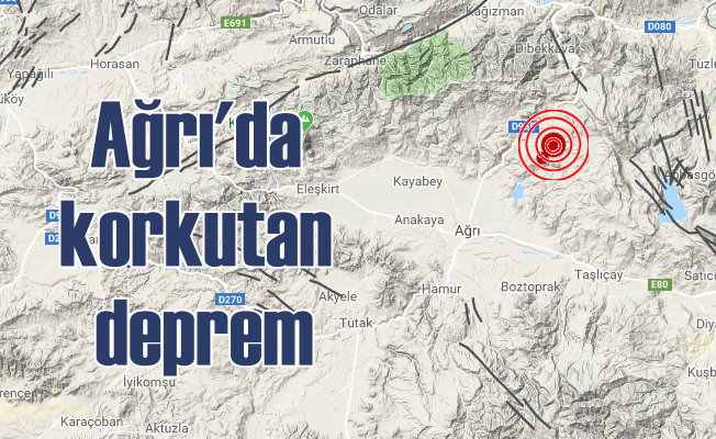 Ağrı'da deprem; Ağrı Sarıharman'da deprem oldu 4.3