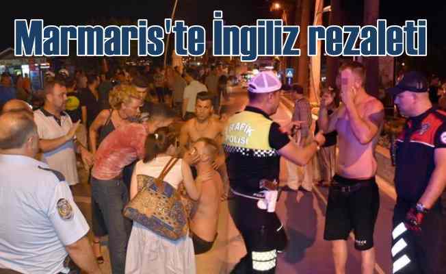 Alkollü ingiliz çift, Marmaris'te vatandaşlara saldırdı