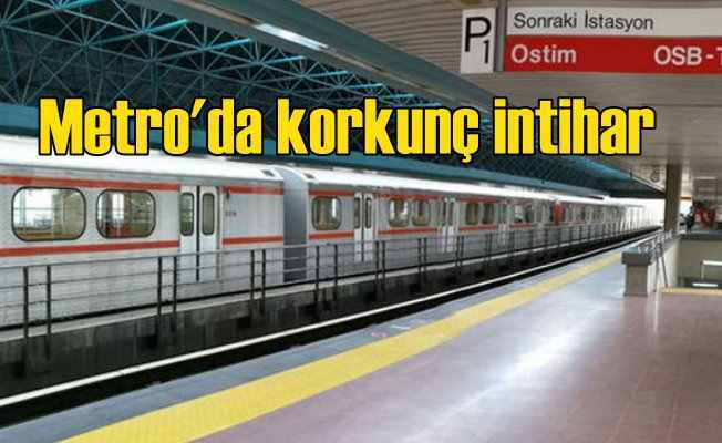 Ankara metrosunda korkunç intihar