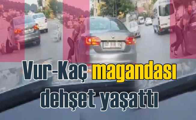 07 VIR 15 plakalı aracın maganda sürücüsü İstanbul'da dehşet saçtı