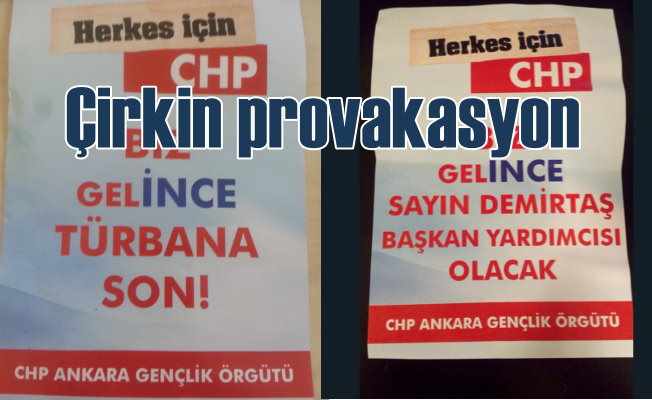 Ankara'da CHP adına sahte broşürler basıp dağıttılar