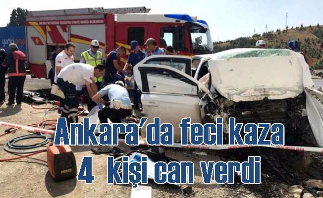 Ankara Mamak'ta feci kaza, 4 kişi hayatını kaybetti