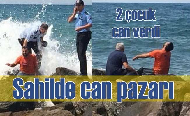 Denize giren 3 çocuk kayboldu, 2'sinin cansız bedeni bulundu