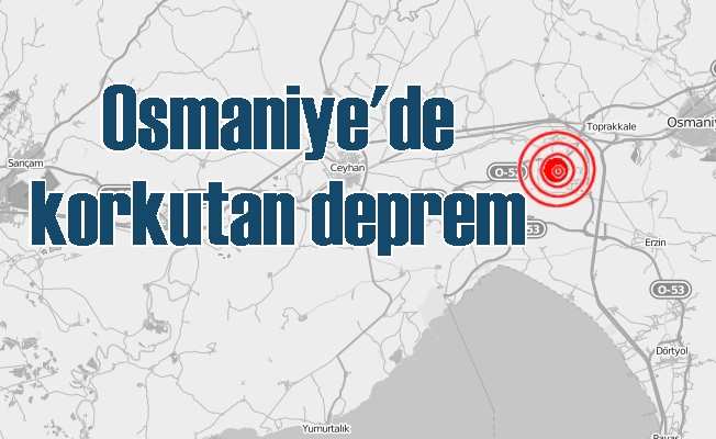 Osmaniye'de deprem; Osmaniye 4.1 ile sallandı