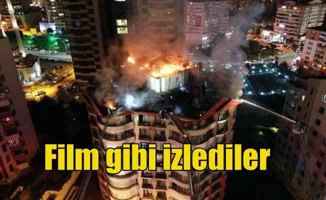 Ankara Çukurambar'da korkutan yangın