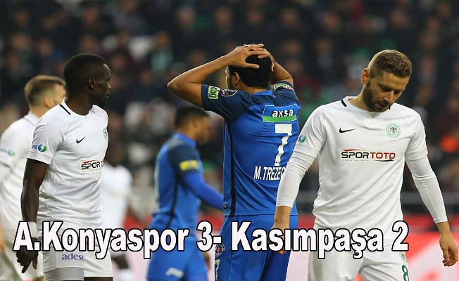 Konyaspor, Kasımpaşa'yı 3 golle devirdi