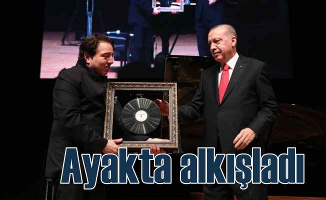 Erdoğan, Fazıl Say'ı ayakta alkışladı