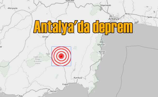 Antalya Finike'de deprem; Finike 4.1 ile sallandı