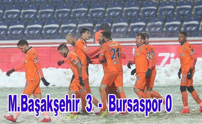 Lider Başakşehir 3 puanı 3 golle aldı
