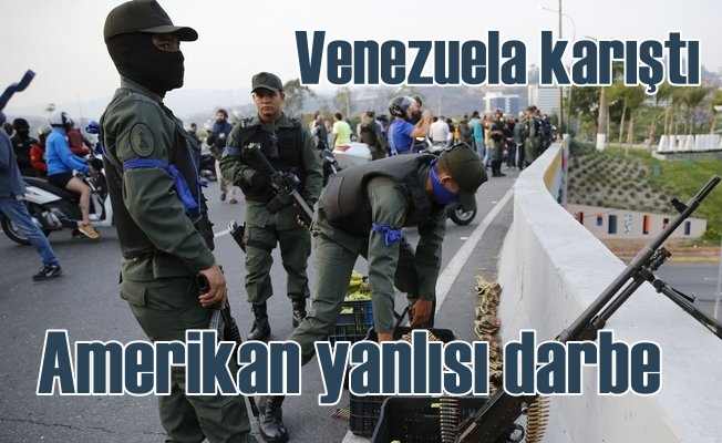 Venezuela karıştı, darbeci askerler sokakları tuttu