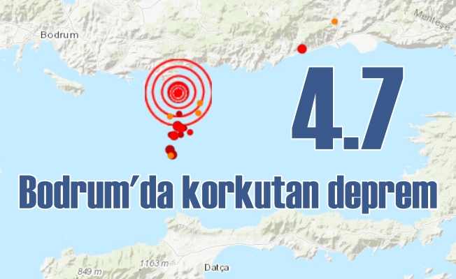 Bodrum'da deprem | Gökova Körfezi  4.7 ile sallandı 