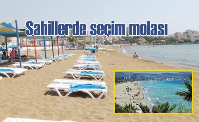 Sahiller turistlere kaldı, plajlar boşaldı
