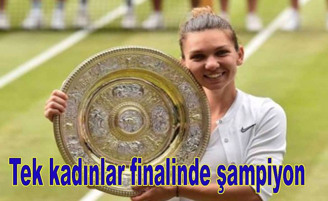 Tek kadınlar finalinde şampiyon Simona Halep oldu