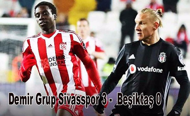 Beşiktaş, Sivasspor'a farklı yenildi