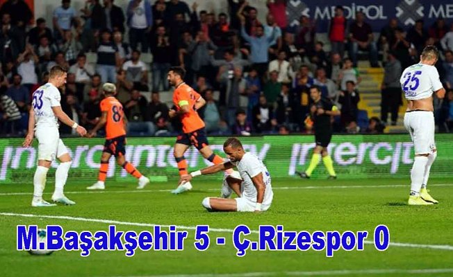 M.Başakşehir, Rizespor'u farklı yendi