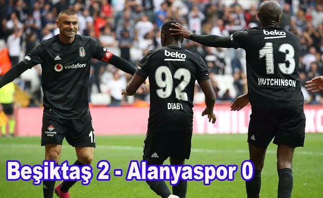 Beşiktaş, Alanyaspor'un yenimezlik serisine son verdi, Beşiktaş 2-Alanyaspor 0