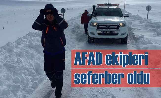Kar yolları kapadı, yaylada kaybolan çiftçi için AFAD seferber oldu
