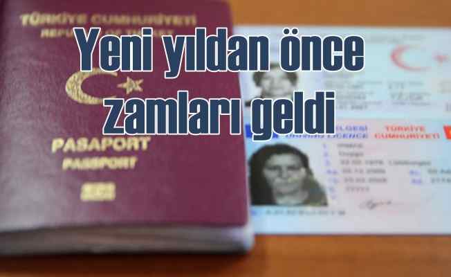 Trafik cezaları, ile pasaport, ehliyet harcına zam