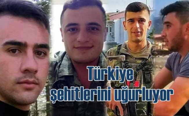 Türkiye şehitlerini uğurluyor | 5 kahraman bugün toprağa veriliyor