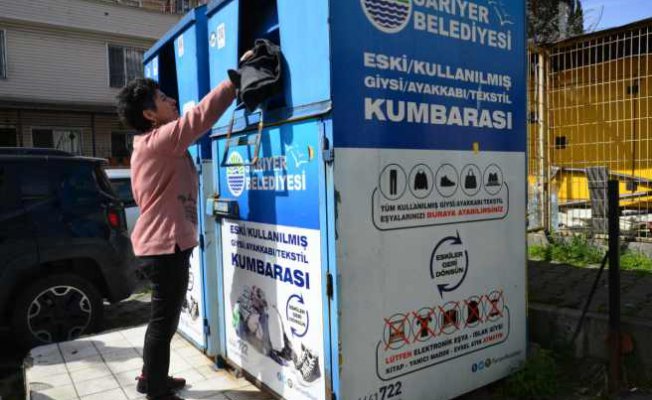 Sarıyer'de 'Çöpe değil kumbaraya' kampanyası