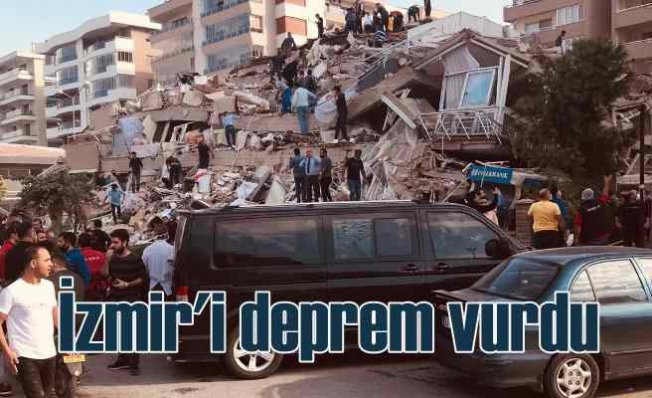 Ege'de deprem | İzmir'de çok sayıda bina çöktü | Enkaz altında kalanlar var