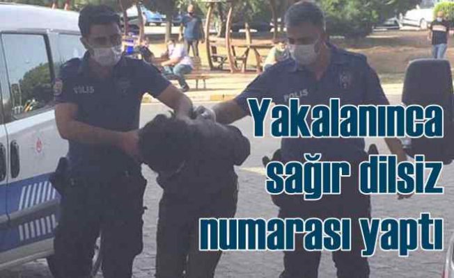 Tacizci sapık, polisi görünce sağır dilsiz numarası yaptı