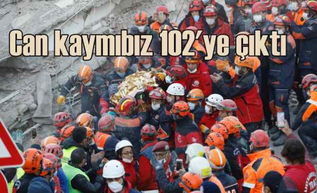 İzmir depremi | Can kaybı artıyor | 5 enkazda zamana karşı yarış