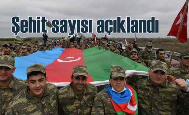 Azerbaycan Karabağ Şehitlerini açıkladı