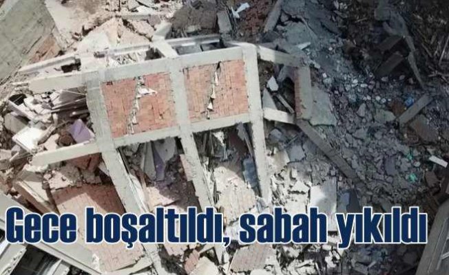 Zeytinburnu'dan 5 katlı bina yıkıldı