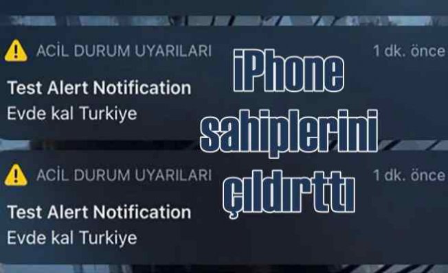 Evde Kal Türkiye | iPhone telefon sahiplerine esrarengiz mesaj