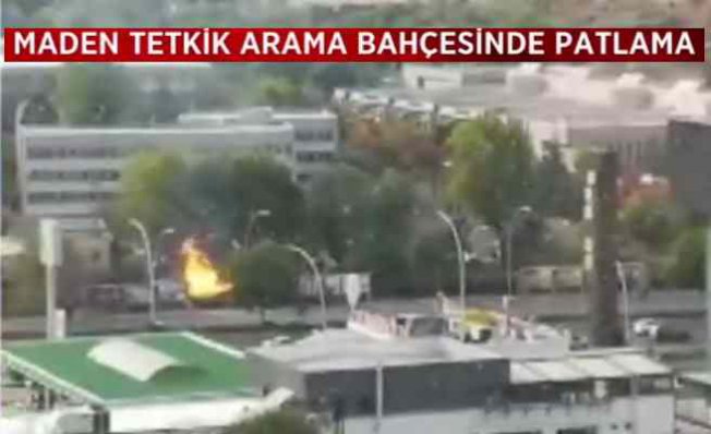 Ankara'da patlama | MTA bahçesinde şiddetli patlama