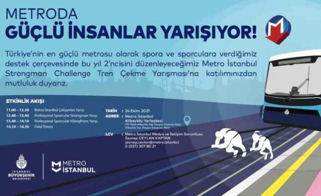 İstanbul Metrosu'nda sıra dışı yarışma | 47 tonluk treni çekecekler