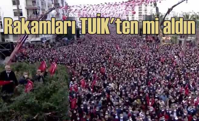 Rakamları TUİK'ten mi aldın | Erdoğan'a Mersin mitingi cevabı