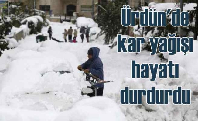 Kar Arap ülkelerini vurdu | Ürdün'de kar tatili