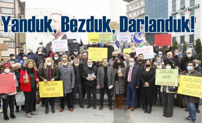 Rize'de zamlara protesto gösterisi | Yanduk, Bezduk, Darlanduk